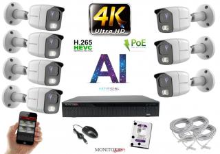 Monitorrs Security 4K IP 7 kamerový set 8 Mpix WTube (6378K7) (Monitorrs Security)