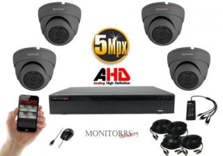 Monitorrs Security  AHD 4 kamerový set 5 MPix GDome (6044K4) (Monitorrs Security)