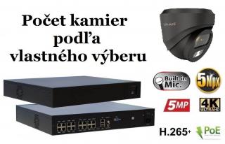 Monitorrs Security AI IP kamerový set 5 Mpix GDome + Mic (6371AK8+) (Monitorrs Security)