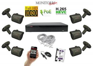 Monitorrs Security IP 6 kamerový set 2 Mpix GTube (6170K6) (Monitorrs Security)