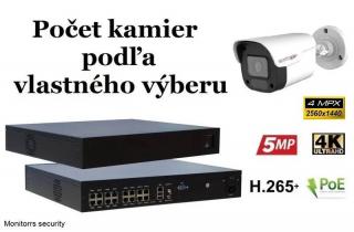 Monitorrs Security IP kamerový set 4 Mpix WTube Plast (6024K8+) (Monitorrs Security)