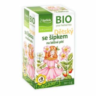 Apotheke BIO Čaj detský Šípkový na bežné pitie 20x2g