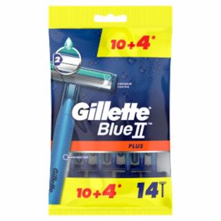 Gillette Blue II Plus jednorazové holítka 10+4 ks