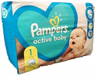 Pampers Active baby 1 (2-5 kg) 43 ks