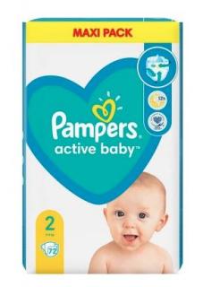 Pampers Active baby 2 (4-8 kg) 72 ks