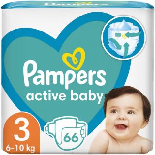 Pampers Active baby 3 Midi (6-10 kg) 66 ks