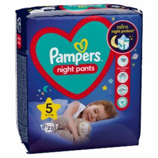Pampers Night Pants 5, (12-17 kg) 22 ks