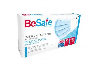 Rúška zdravotnícka jednorazová BeSafe EU 10 ks