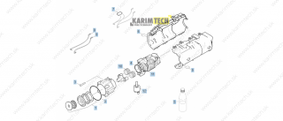 Náhradné diely Kärcher K 2.430 - motor1 Diel: 1-Výkyvný kotúč kompl. 6°40'/4,32