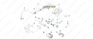 Náhradné diely Kärcher K 2.430 - pumpset1 Diel: 1-Súpr. náhr. dielov prepúšťací ventil