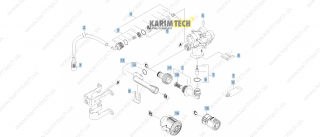 Náhradné diely Kärcher K 2.430 - pumpset1 Diel: 3-ET-súprava Vsuvka chémia (-90°)