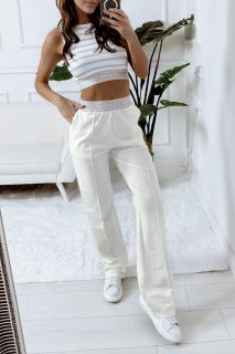 Dámsky komplet, biele nohavice + pruhovaný top (Dámsky komplet, biele nohavice + pruhovaný top)