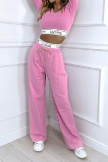 Dámsky ružový komplet COMO top + nohavice (Dámsky ružový komplet COMO top + nohavice)