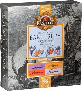 BASILUR čajová kazeta čajov EARL GREY s príchuťami . 40 porcií. Earl Grey Assorted