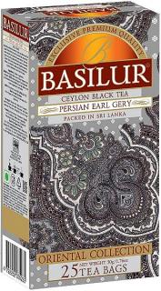 Basilur Persian Earl Grey, čierny čaj s bergamotom a mandarínkou, porciovaný, 50g (25x2g)
