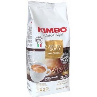 Kimbo Aroma Gold 1000g zrnková káva  (100% arabika)