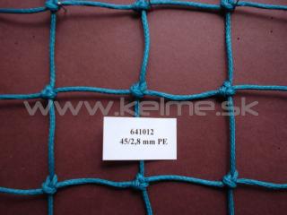 Uzlové ochranné siete z polyetylénu hrúbka 2,8 mm, oko 45x45mm