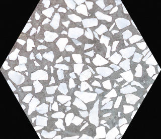 Riazza Hexagon Grigio 23,2x26,7 cm