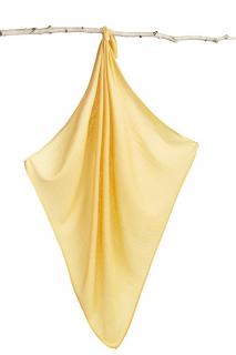 Bambusovo mušelínová plienka žltá, 120x120 cm