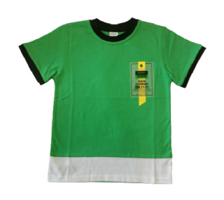 Chlapčenské tričko krátky rukáv zelené, veľ. 122