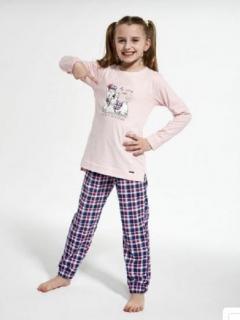 Detské bavlnené pyžamo ružové - Scottie, veľ. 110/116