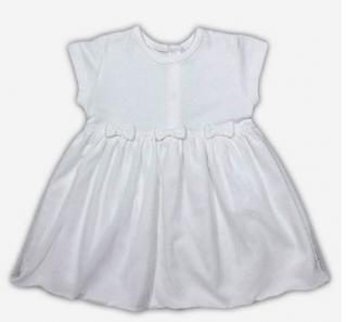 Detské šaty Nicol smotanové - prírodná bavlna. veľ. 98