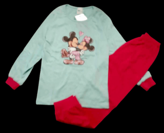 Dievčenské pyžamo tyrkysové s ružovou - Minnie a Mickey, veľ. 116