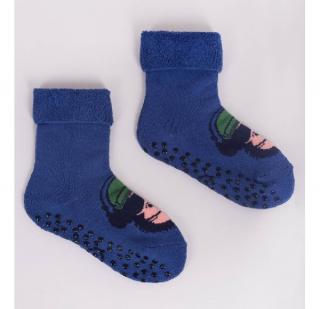 Froté ponožky protišmykové modré, veľ. 23-26