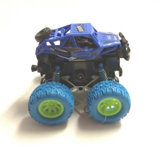 Monster truck modrý na zotrvačník, dĺžka 9cm