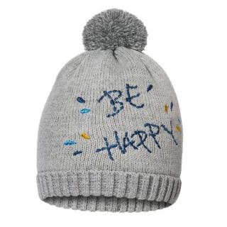 Zimná čiapka dvojvrstvová sv. sivá - Be Happy, obvod hlavy 45-47 cm