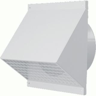 Ubbink Ventilačná výustka stenová pre prívod/odvod vzduchu s protidažďovým krytom.