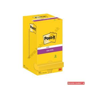 Bloček Post-it Super Sticky 76x76 narcisovo žltý 12x90l