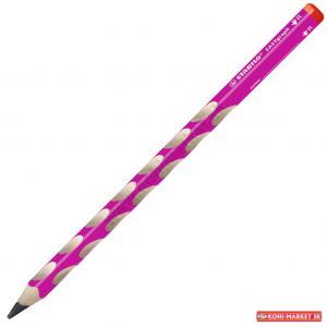 Ceruzka STABILO ergonomická EASYgraph pre pravákov ružová 12ks