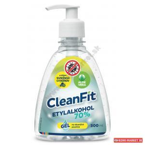 CleanFit dezinfekčný gél 70% citrus na ruky s pumpičkou 300 ml