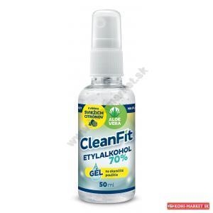 CleanFit dezinfekčný gél 70% citrus na ruky s rozprašovačom 50 ml