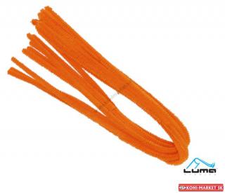 Drôt žinilkový 50cm x 8mm 10ks farba oranžová