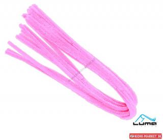Drôt žinilkový 50cm x 8mm 10ks farba rúžová
