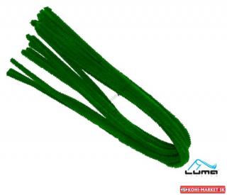 Drôt žinilkový 50cm x 8mm 10ks farba  zelená