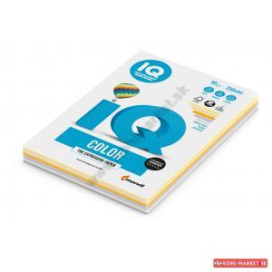 Farebný papier IQ color 5x50 mix trendové farby, A4 80g