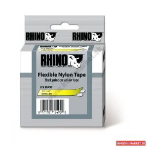 Flexibilná nylonová páska Dymo Rhino 12 mm žltá/čierna