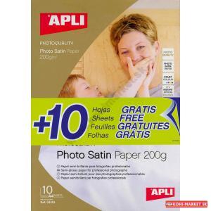 Fotopapier APLI A4 Satin 200g 20 hárkov