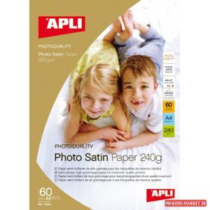 Fotopapier APLI A4 Satin 240g 25 hárkov