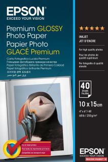 Fotopapier lesklý EPSON 10x15cm Premium glossy 255g/m2 40ks