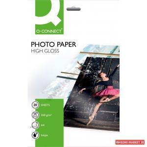 Fotopapier Q-Connect vysoký lesk, 260g, 20 hárkov