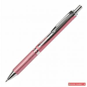 Gélový roller Pentel Energel Steel, ružový