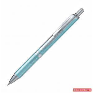 Gélový roller Pentel Energel Steel, svetlo modrý