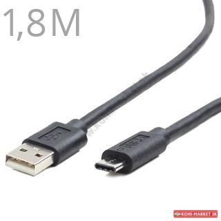 GEMBIRD Kábel USB 2.0 - USB 3.1 Type C 1,8M