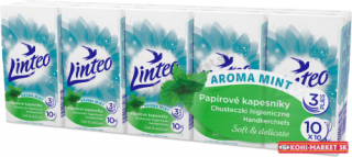 Hygienické vreckovky Linteo Menthol 3vr.10x10ks