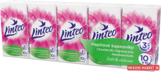 Hygienické vreckovky Linteo SATIN 3vr.10x10ks
