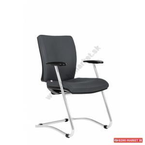 Konferenčná stolička Gala sivá D5